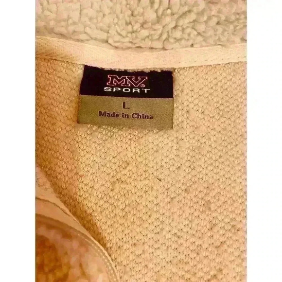 Madonna Inn Women's Vintage Pink Sherpa Quarter Zip Pullover Jacket M - Picture 5 of 11